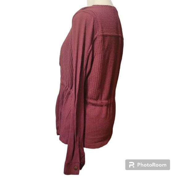 Knox Rose Women's Burgundy Cardigan Size Small - Picture 4 of 7